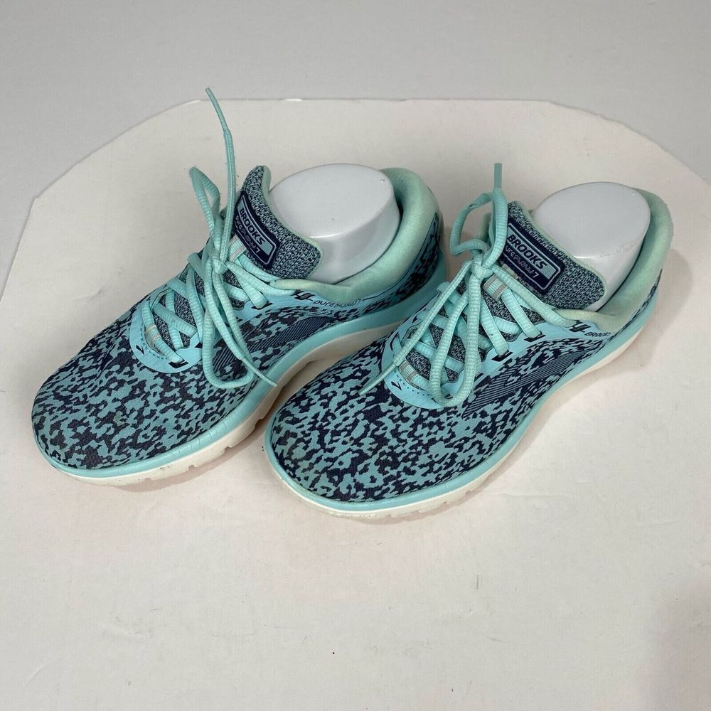 Brooks Pure Flow 7 DNA  Athletic Running Shoes Women's Size 8 Comfy‎ Aqua